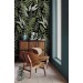 Dark botanical wallpaper herbs, Fern leaves wall covering