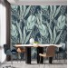 Botanical wallpaper large scale tropical leaves