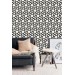 Geometric wallpaper black and white hexagones design
