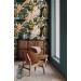 Tropical wallpaper vibrant exotic leaves