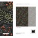 Dark floral wallpaper leaves and herbs, accent wall covering