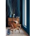 Abstract wallpaper mural Deep blue navy large art wall mural