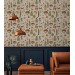 Mushroom botanical wallpaper, whimsical forest pattern