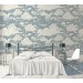 Wallpaper clouds Peel and stick vintage style accent wall covering