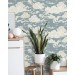 Wallpaper clouds Peel and stick vintage style accent wall covering