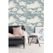Wallpaper clouds Peel and stick vintage style accent wall covering