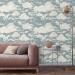 Wallpaper clouds Peel and stick vintage style accent wall covering