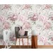 Floral wallpaper Large peony pastel flowers wall covering