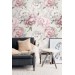 Floral wallpaper Large peony pastel flowers wall covering