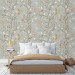 Wallpaper Chinoiserie style with hummingbirds