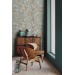 Wallpaper Chinoiserie style with hummingbirds
