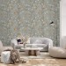 Wallpaper Chinoiserie style with hummingbirds