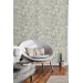 Wallpaper Chinoiserie style with hummingbirds