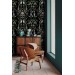 Wallpaper vintage fairy animals Dark academia style decor.