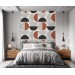Modern geometric wallpaper, Mid century style