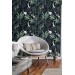 Dark tropical wallpaper with birds
