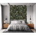 Dark botanical wallpaper herbs, Moody greenery wall covering
