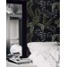 Dark moody tropical wallpaper leaves, dark academia style