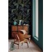 Dark moody tropical wallpaper leaves, dark academia style