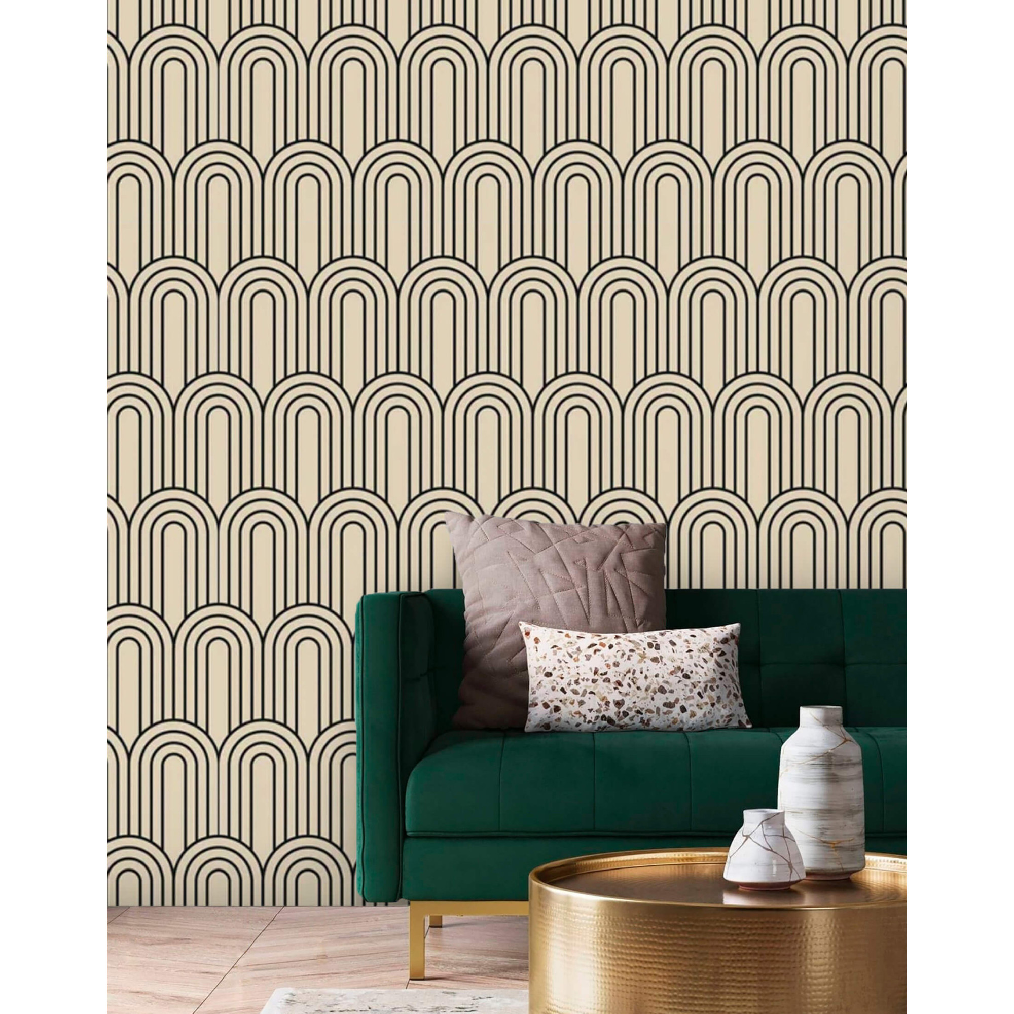 Geometric Arch Wallpaper