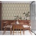 Geometric wallpaper minimalist neutral pattern with arches