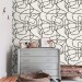 Abstract lines wallpaper minimalist style wall covering