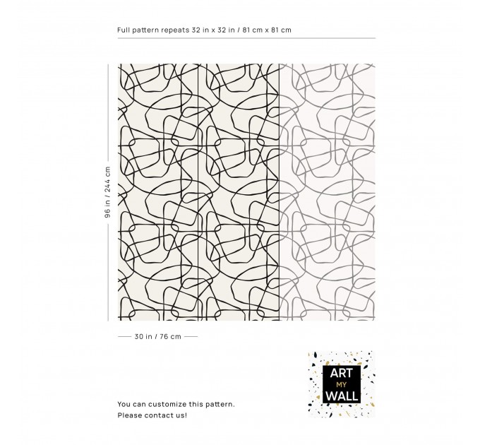 Abstract lines wallpaper minimalist style wall covering