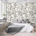 Abstract lines wallpaper minimalist style wall covering