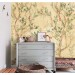 Chinoiserie wallpaper mural blooming tree with birds