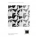 Wallpaper large banana leaves black and white