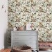 Wallpaper mushroom, woodland forest botanical wall covering