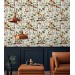 Wallpaper mushroom, woodland forest botanical wall covering