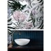 Tropical wallpaper mural oversized exotic flowers and leaves