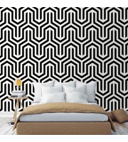 Art deco geometric wallpaper black and white Art deco geometric wallpaper black and white
