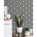 Art deco geometric wallpaper black and white