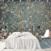 Dark Chinoiserie wallpaper birds, Vintage floral wall mural