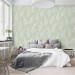 Botanical wallpaper minimalist sage green leaves