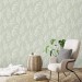 Botanical wallpaper minimalist sage green leaves