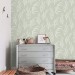 Botanical wallpaper minimalist sage green leaves
