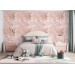 Wallpaper palm leaves Blush pink tropical wall covering