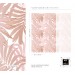 Wallpaper palm leaves Blush pink tropical wall covering