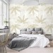 Tropical wallpaper minimalist palm leaves neutral colors