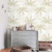 Tropical wallpaper minimalist palm leaves neutral colors