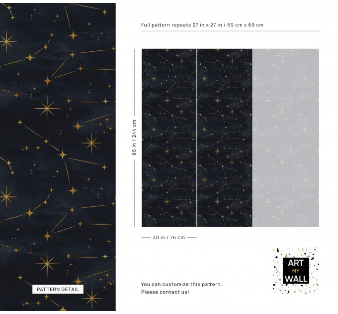 Celestial watercolor dark wallpaper stars
