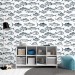 Fish wallpaper nautical marine accent wall covering