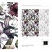Floral wallpaper exotic flowers and leaves, watercolor tropical garden
