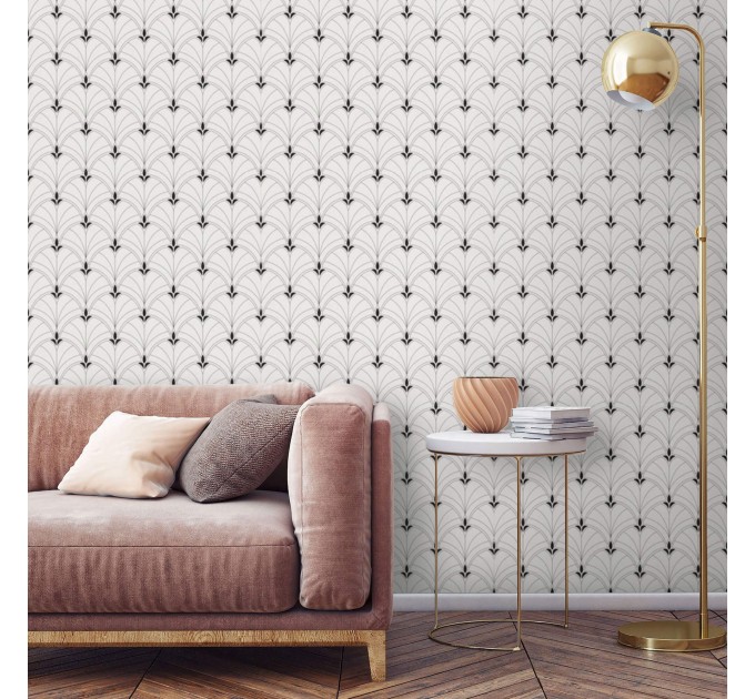 Minimalist wallpaper art deco Vintage elegant accent wallpaper