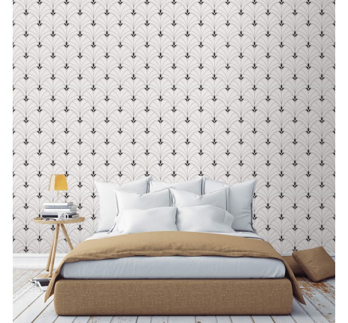 Minimalist wallpaper art deco Vintage elegant accent wallpaper