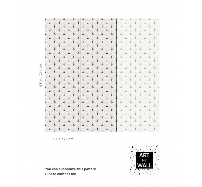 Minimalist wallpaper art deco Vintage elegant accent wallpaper