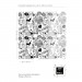 Graffiti monochrome wallpaper Urban style teenage room